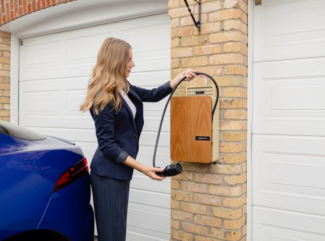 Garage EV charger install