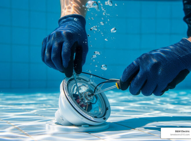Pool light repair